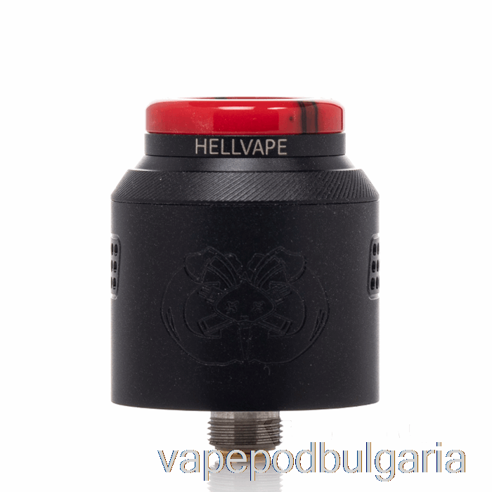 Vape 10000 Дръпки Hellvape Drop Dead 2 24mm Rda Matte Full Black